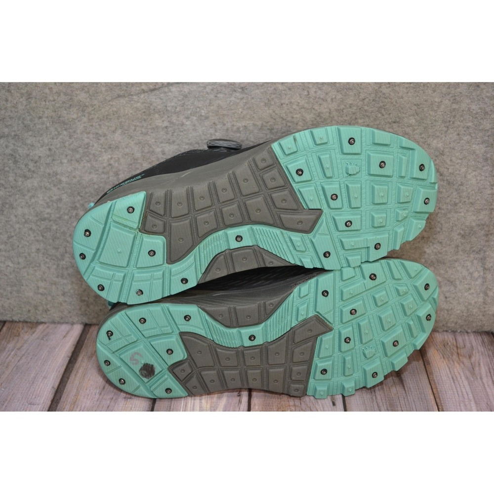 Icebug NewRun W BUGrip GTX Shoes‎ Womens Size 10.5 Black Gore-Tex Spikes Running - Picture 14 of 16